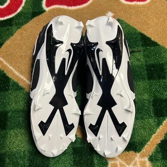 Nike Alpha Menace Pro 3 Mid Football Cleats Black CT6649-001 Size 12 - Picture 4 of 5